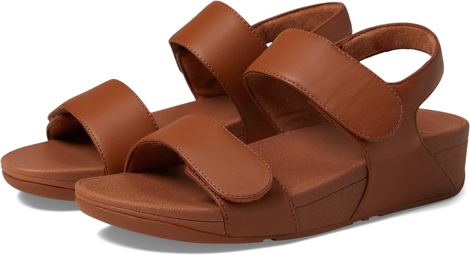 

Сандалии на плоской подошве Lulu Adjustable Leather Sandals FitFlop, цвет Light Tan 2