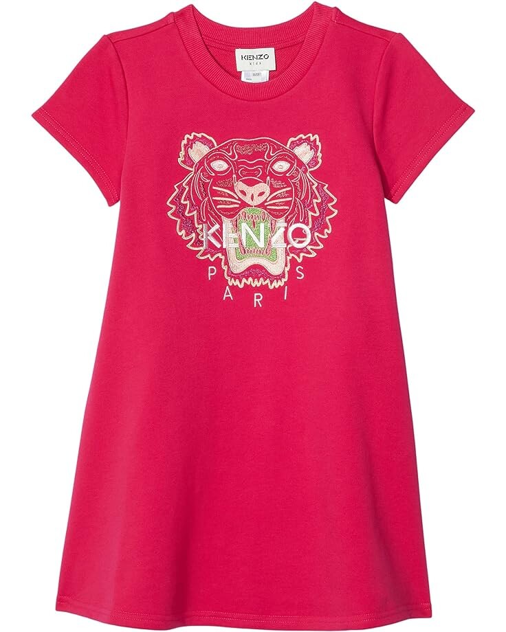 

Платье Kenzo Tiger Embroidery Dress w/ Pockets, розовый