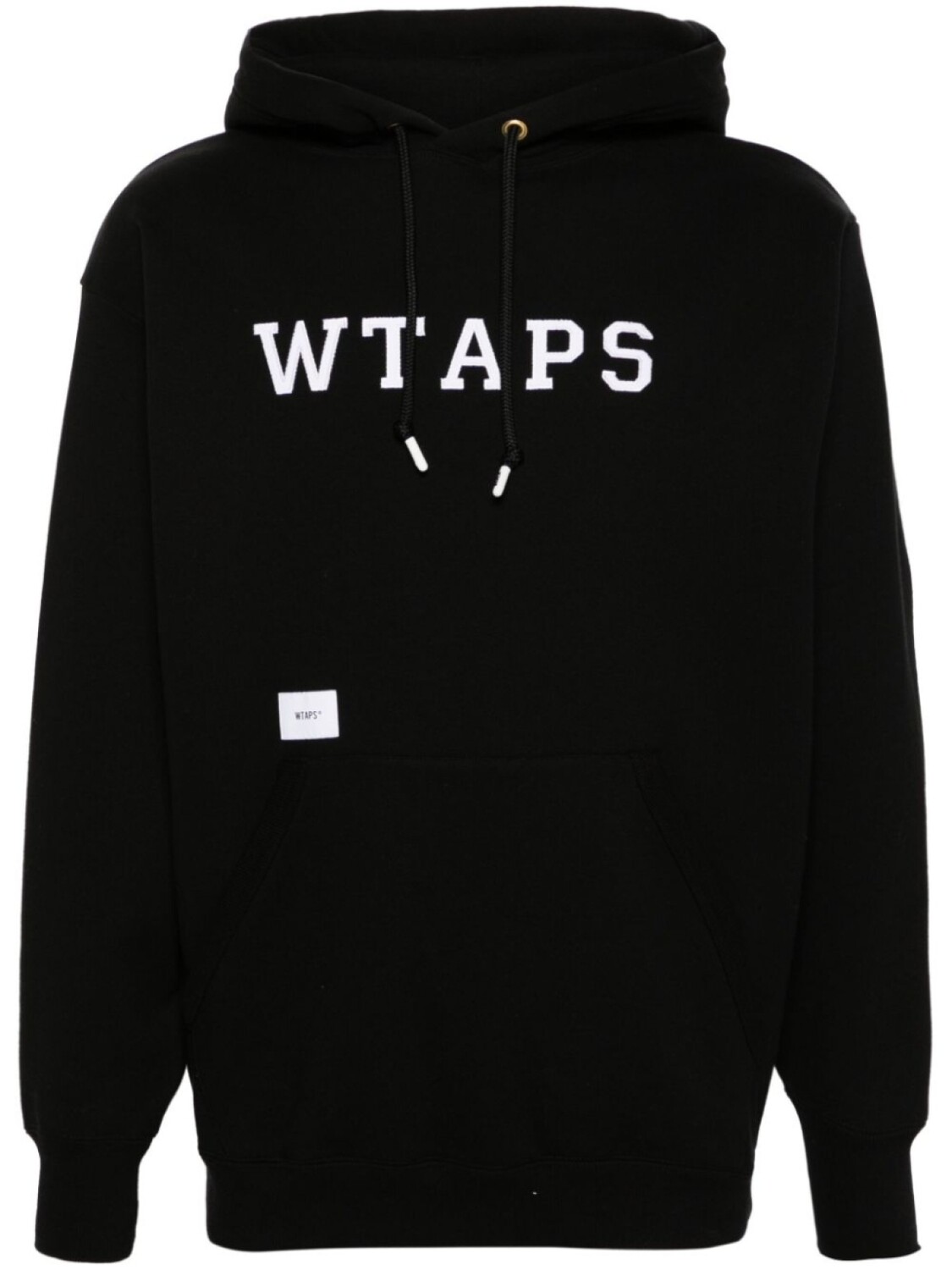 

WTAPS худи с нашивкой-логотипом, черный