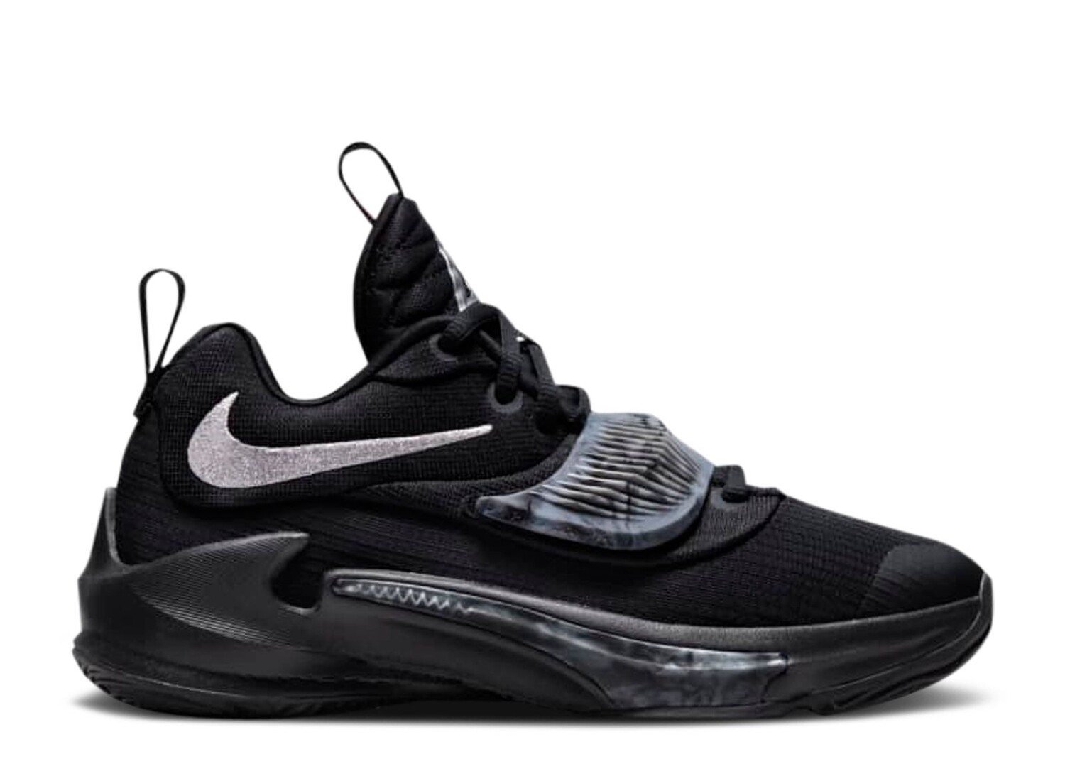

Кроссовки Nike Zoom Freak 3 Gs 'Black Metallic Silver', черный