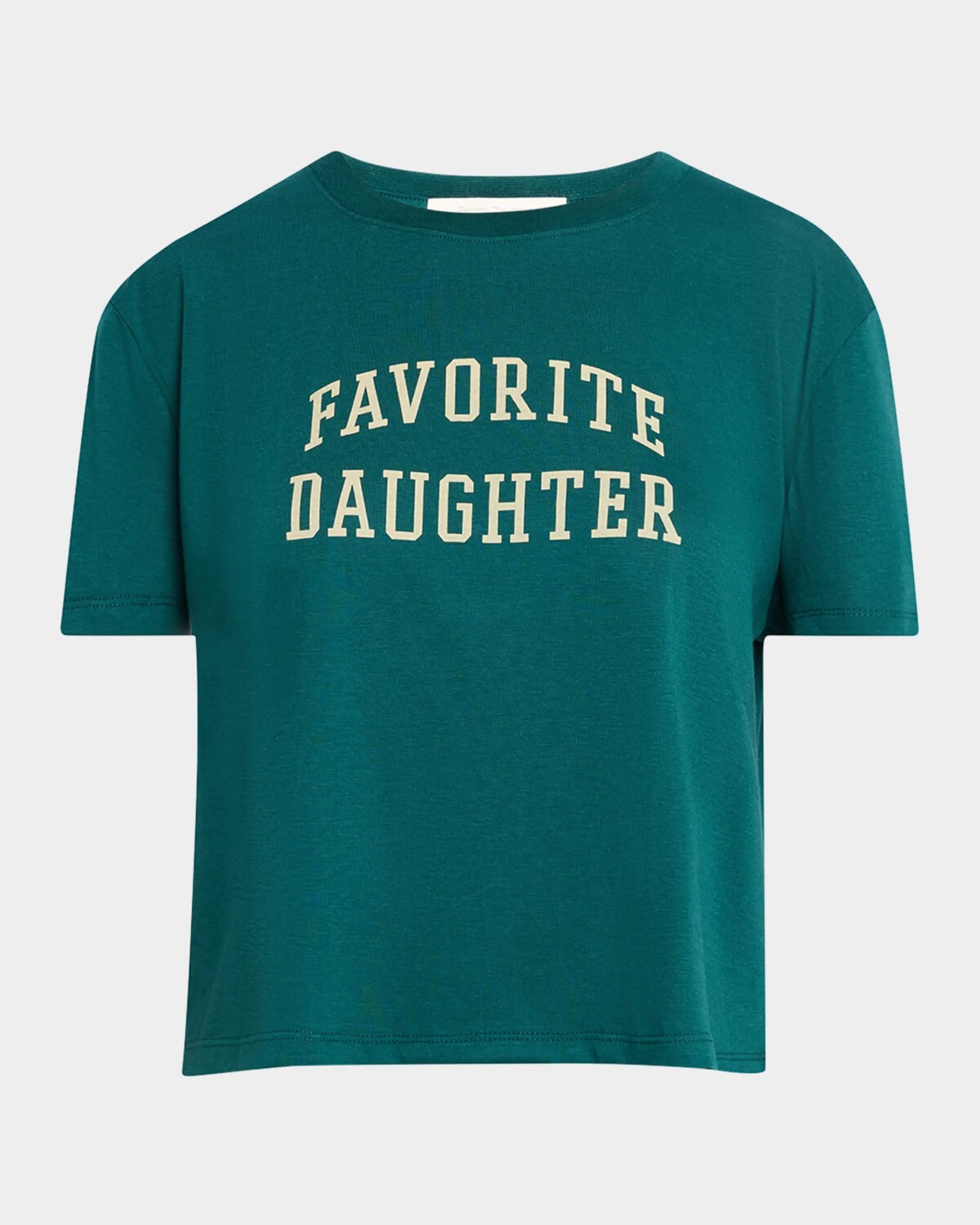 

Укороченная студенческая футболка «Любимая дочь» Favorite Daughter, цвет Juniper
