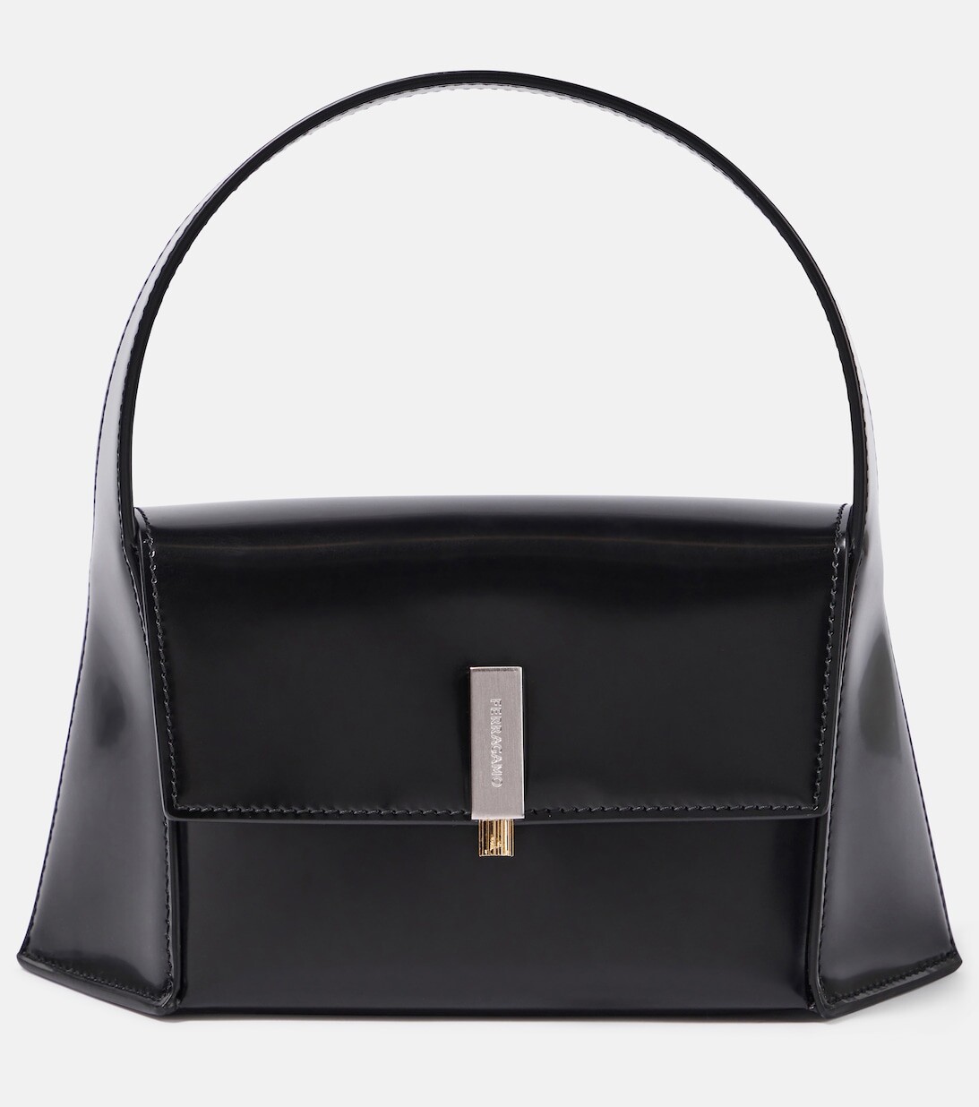 

Кожаная сумка через плечо Prisma Mini Ferragamo, черный