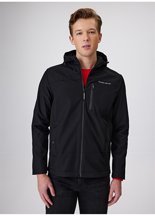 

Черное мужское пальто Lee Cooper, Черный