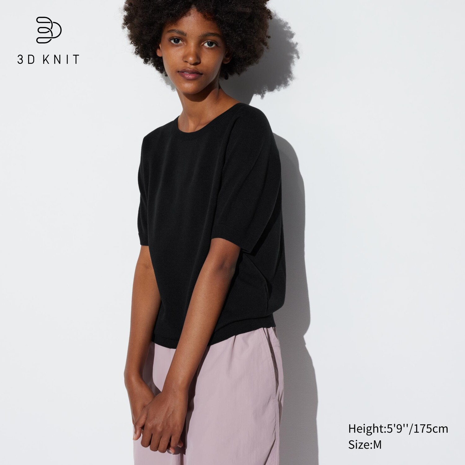 

Свитер Uniqlo женский с круглым вырезом, черный