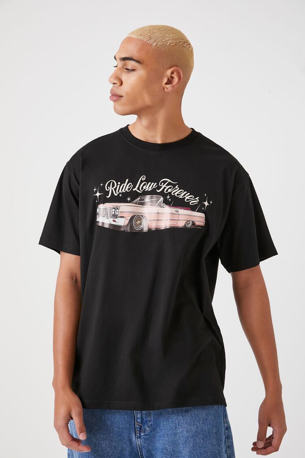 

Футболка с графическим рисунком Ride Low Forever Forever 21, черный