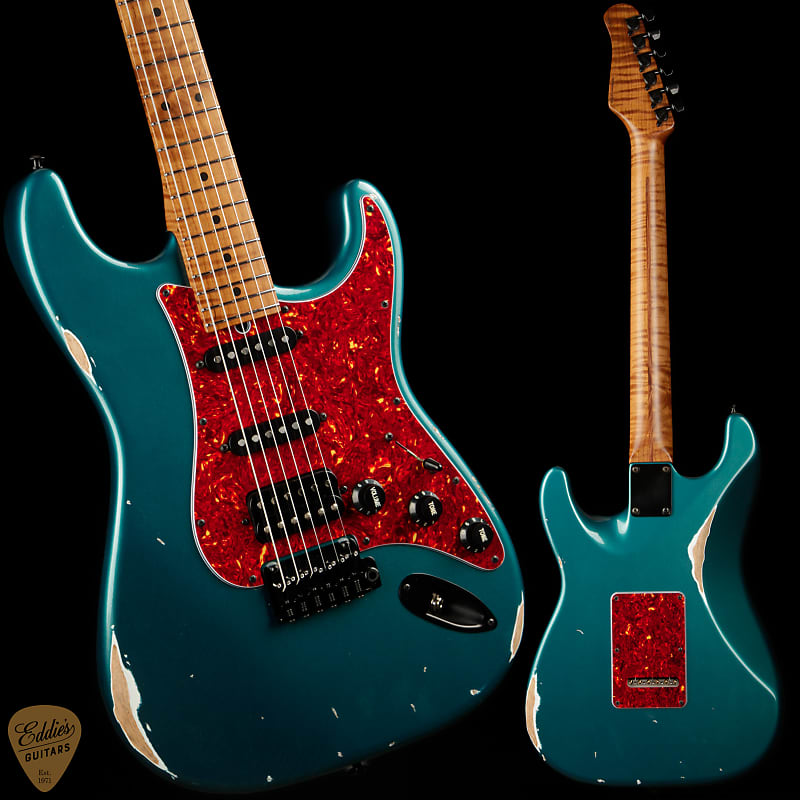 Электрогитара Suhr Eddies Guitars Exclusive Classic S Antique Roasted - Ocean Turquoise Metallic цена и фото