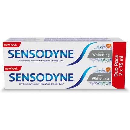 цена Зубная паста Extra Whitening, 75 мл, 2 шт., Sensodyne