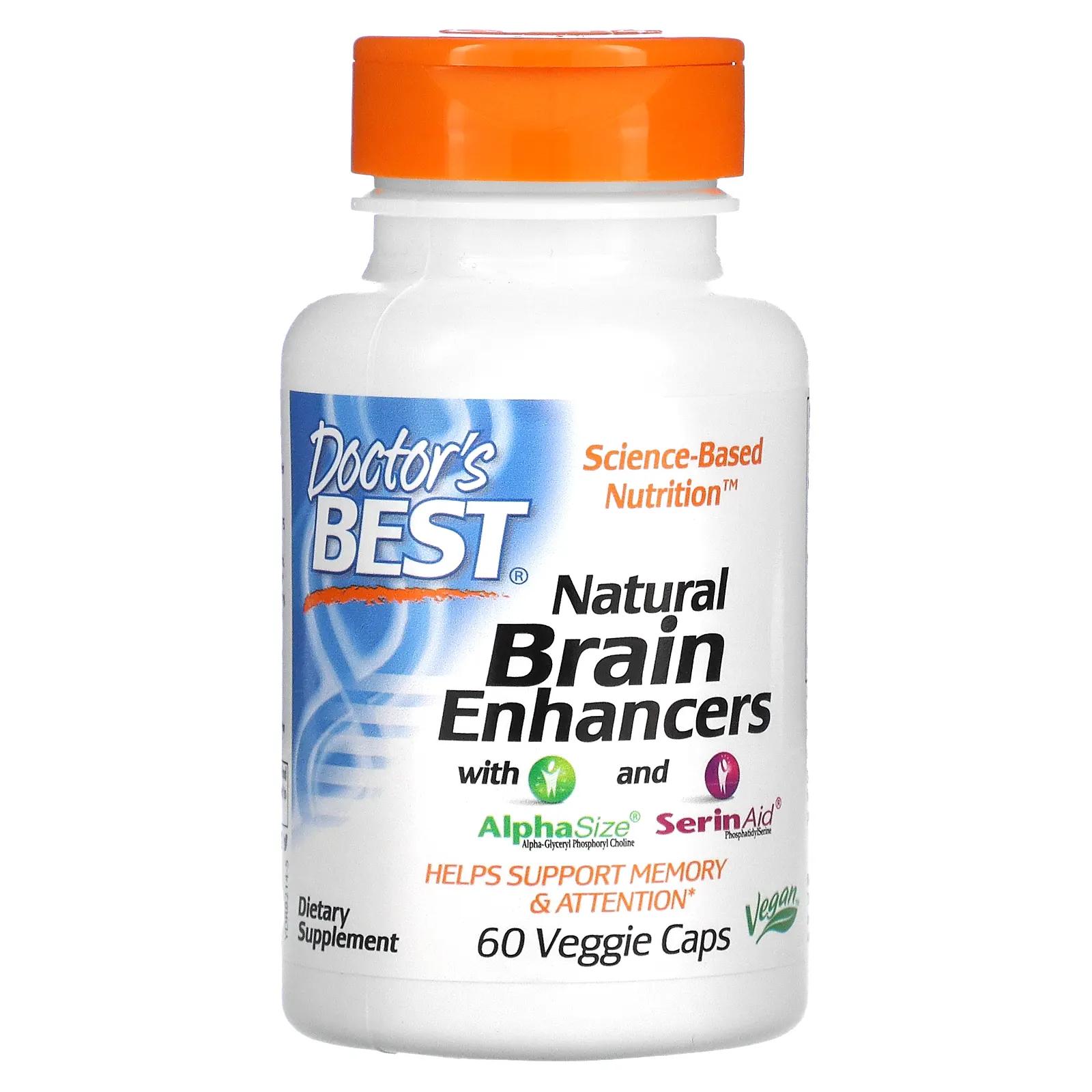 Doctor's Best Natural Brain Enhancers wtih AlphaSize and SerinAid 60 Veggie Caps