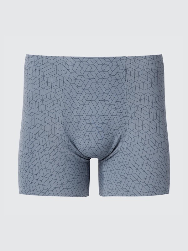 

Боксерские трусы airism ультра бесшовные, с принтом Uniqlo, серый