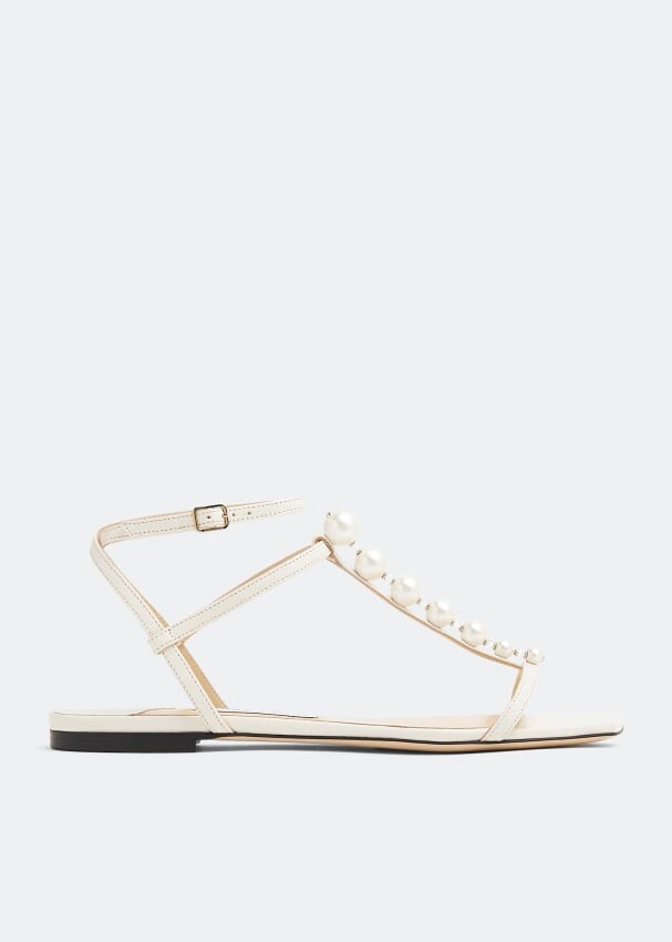 

Сандалии Jimmy Choo Amari Flat, белый