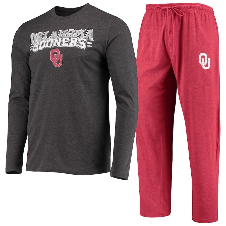 

Пижамный комплект Concepts Sport Oklahoma Sooners, угольный