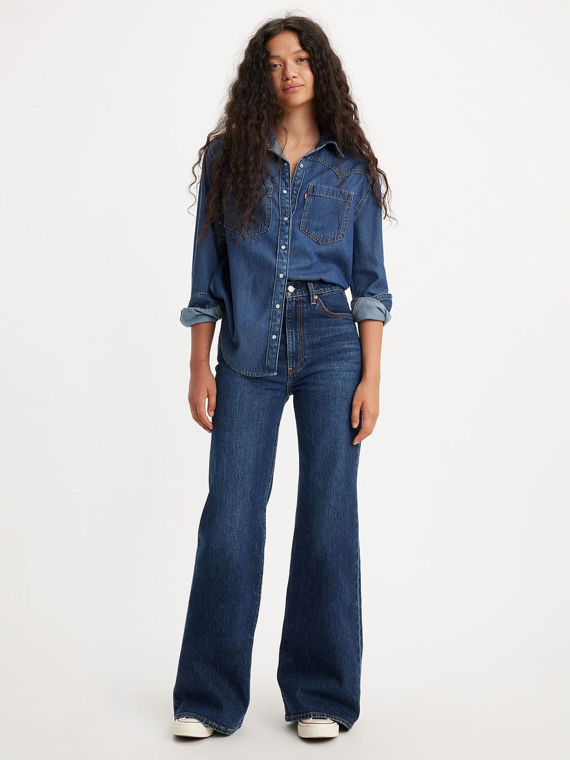 

Расклешенные джинсы Ribcage Bell Levi's, поезд сонома
