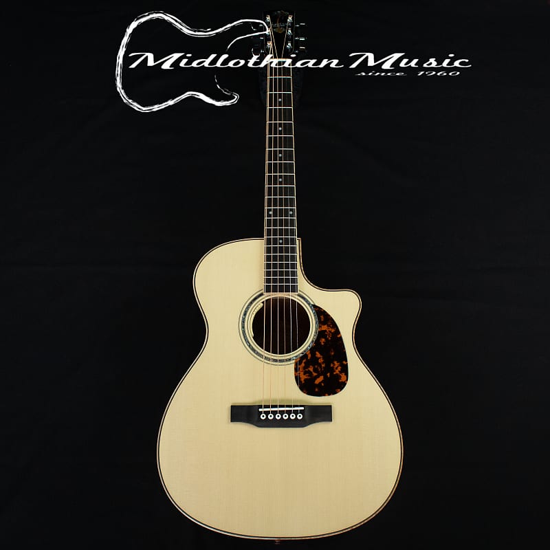 цена Акустическая гитара Larrivee OMV-05 - Palm Tree Custom Inlay - w/Anthem Pickup - Natural Gloss Finish w/Case