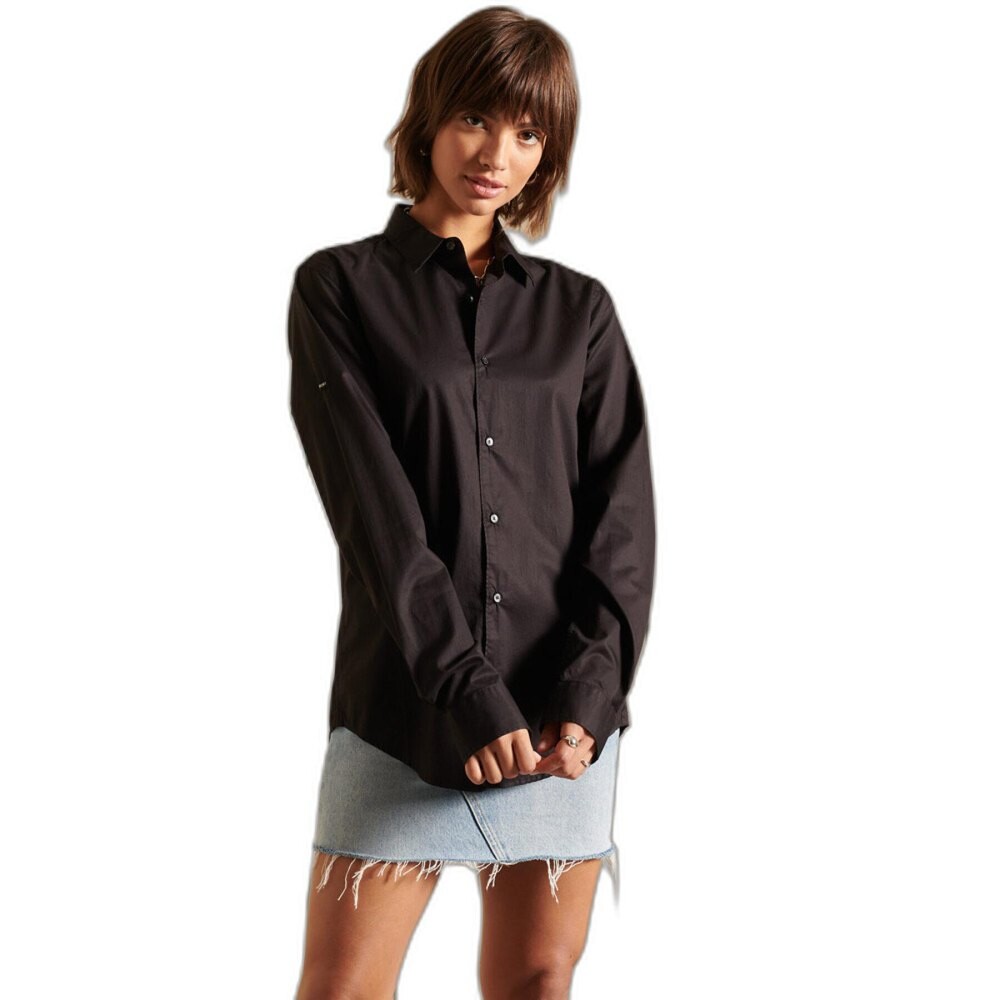 

Рубашка с длинным рукавом Superdry Studios Boyfriend Tailor, коричневый