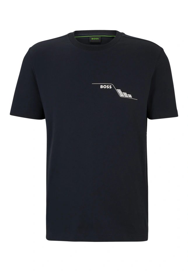 

Футболка tee 3 стандартного кроя Boss, синий