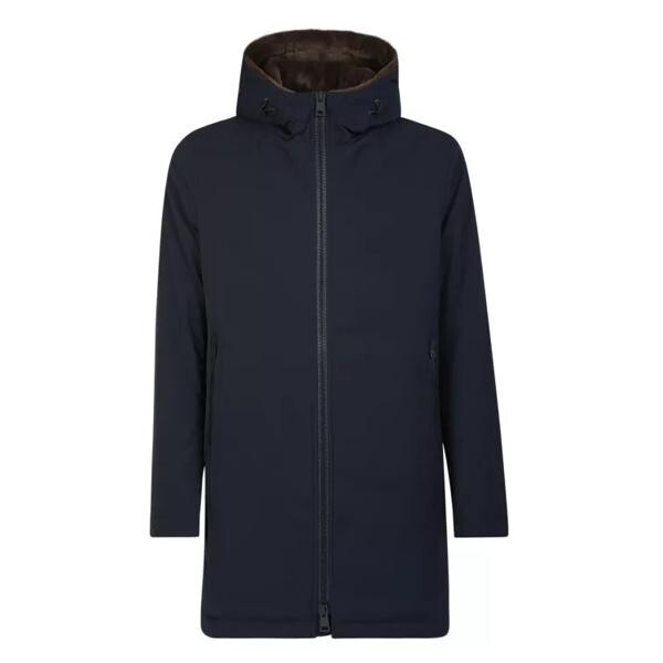 

Куртка keystone parka with internal synthetic fur Herno, синий