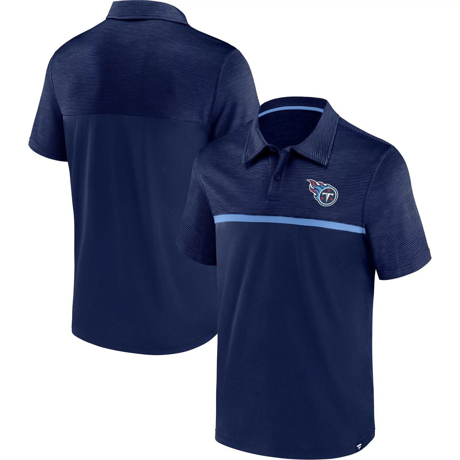 

Мужское фирменное темно-синее основное поло Tennessee Titans Fanatics, Синий