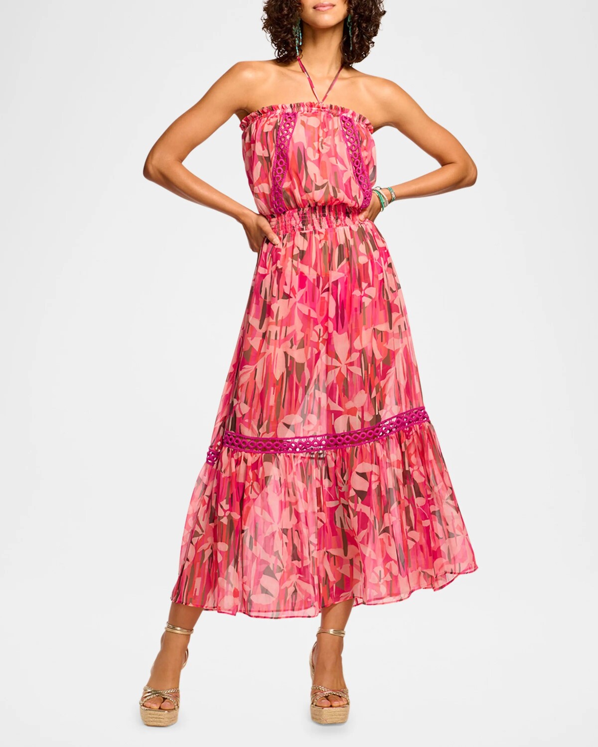 

Платье Miranda с цветочным принтом Ramy Brook, цвет Pink Floral