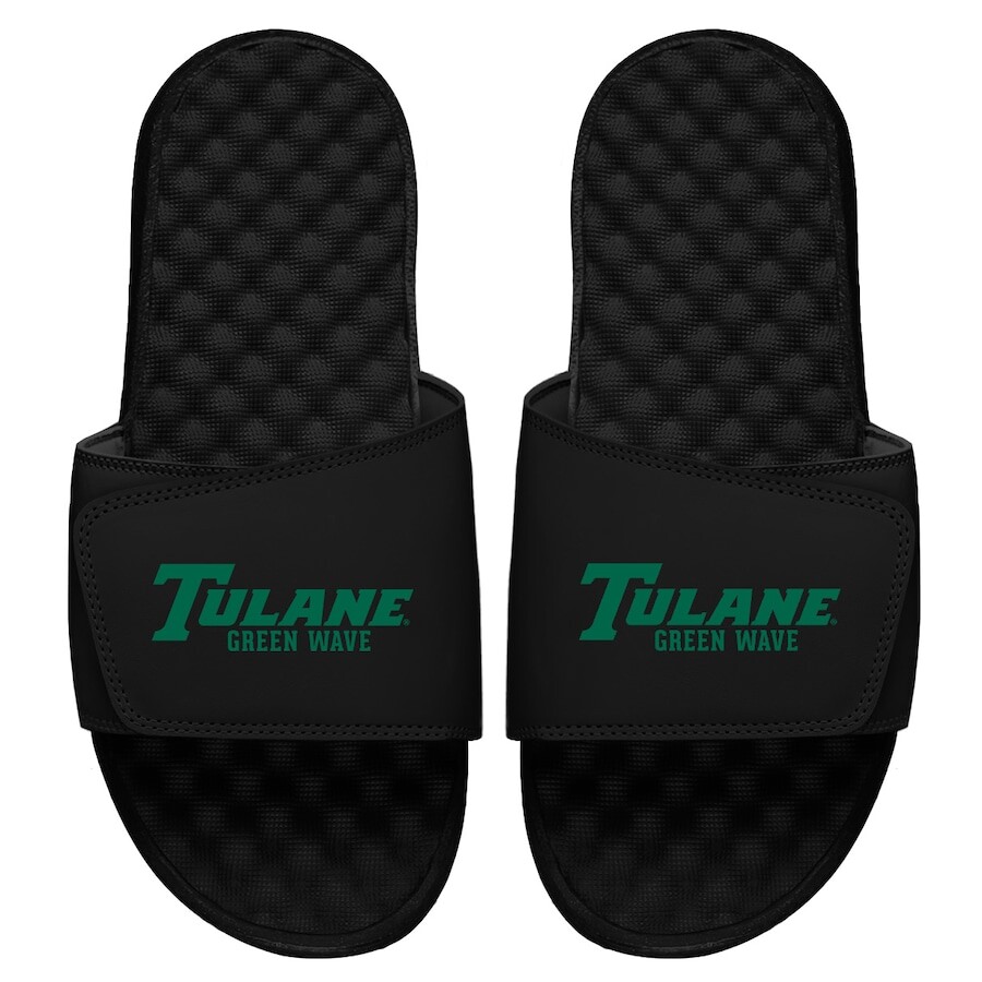 

Шлепанцы ISlide Tulane Green Wave, черный
