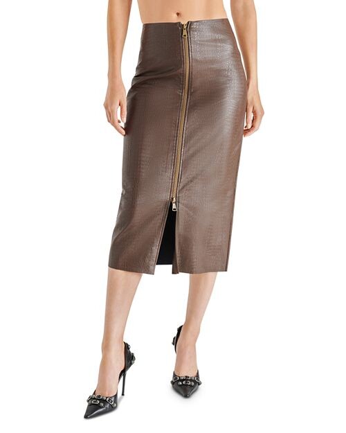 

Юбка миди из искусственной кожи Hayes STEVE MADDEN, цвет Brown