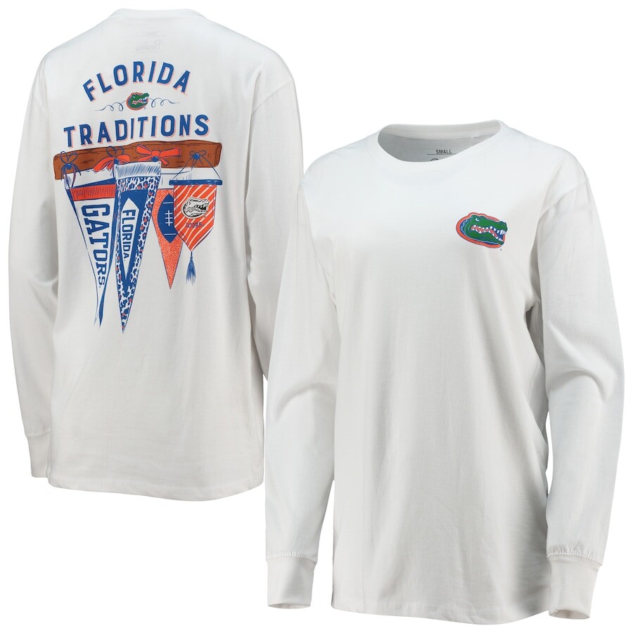 

Футболка с длинным рукавом Pressbox Florida Gators, белый