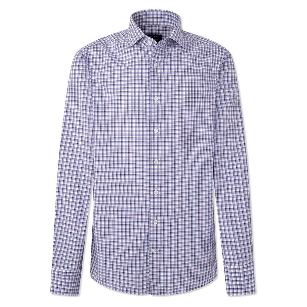 

Рубашка Hackett Cotton Tencel Check, синий