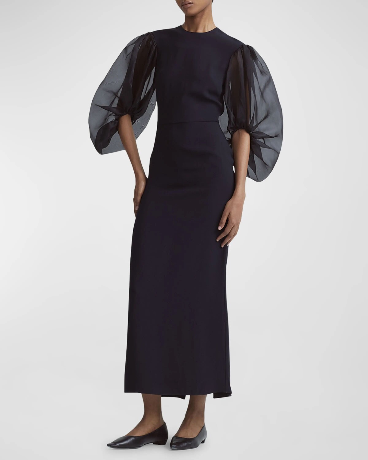 

Платье Danielle с объемными рукавами Altuzarra, цвет Black