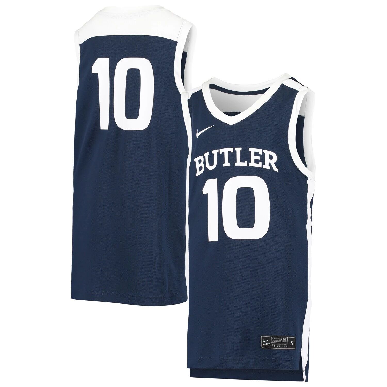 

Реплика молодежной баскетбольной майки Nike #10 Navy Butler Bulldogs Team Nike