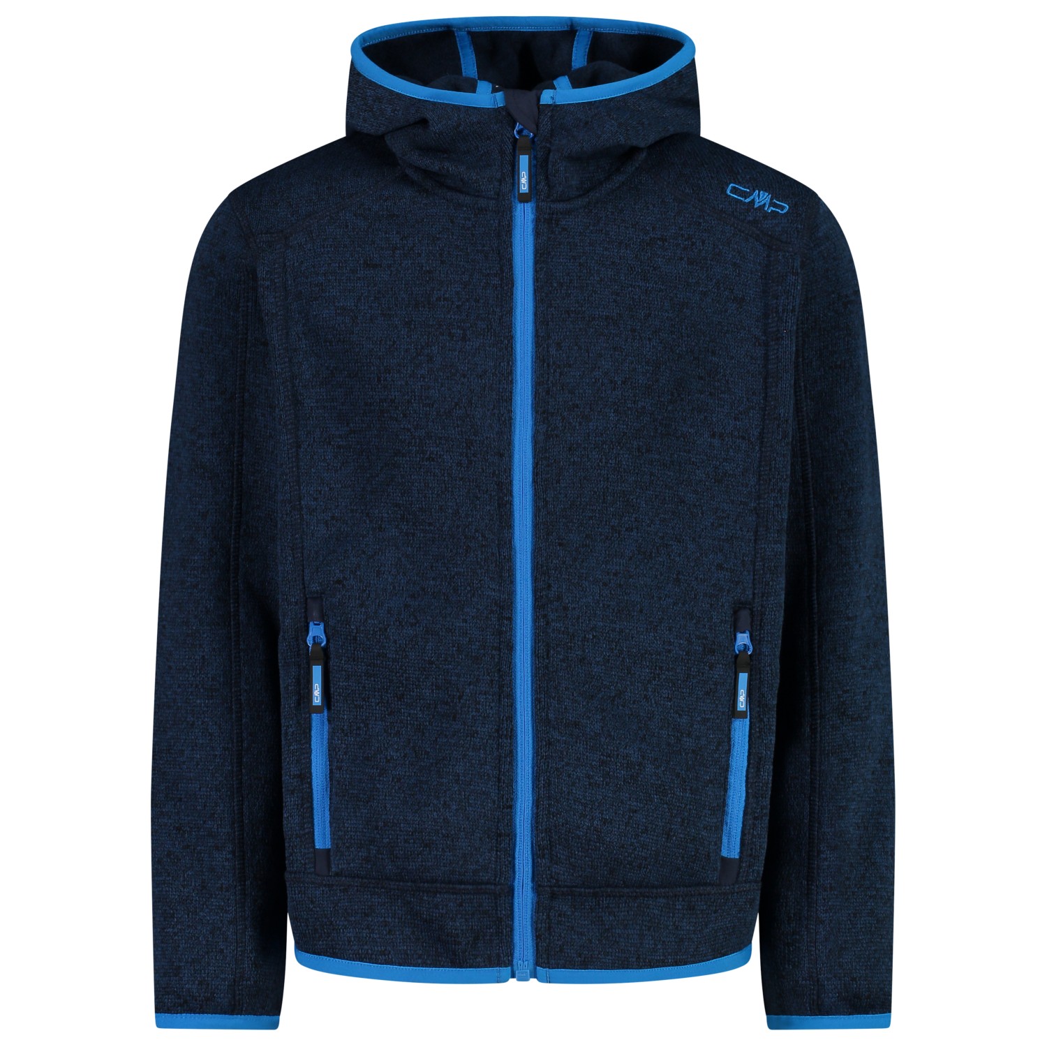 Флисовая жилетка Cmp Jacket Jacquard Knitted 3H60747N, цвет Black Blue/River