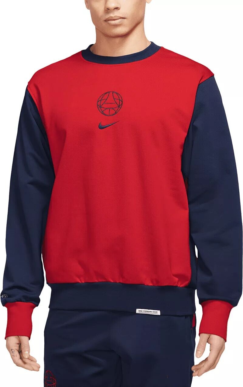 

Красный свитшот с круглым вырезом Nike Paris Saint-Germain 2023 Travel