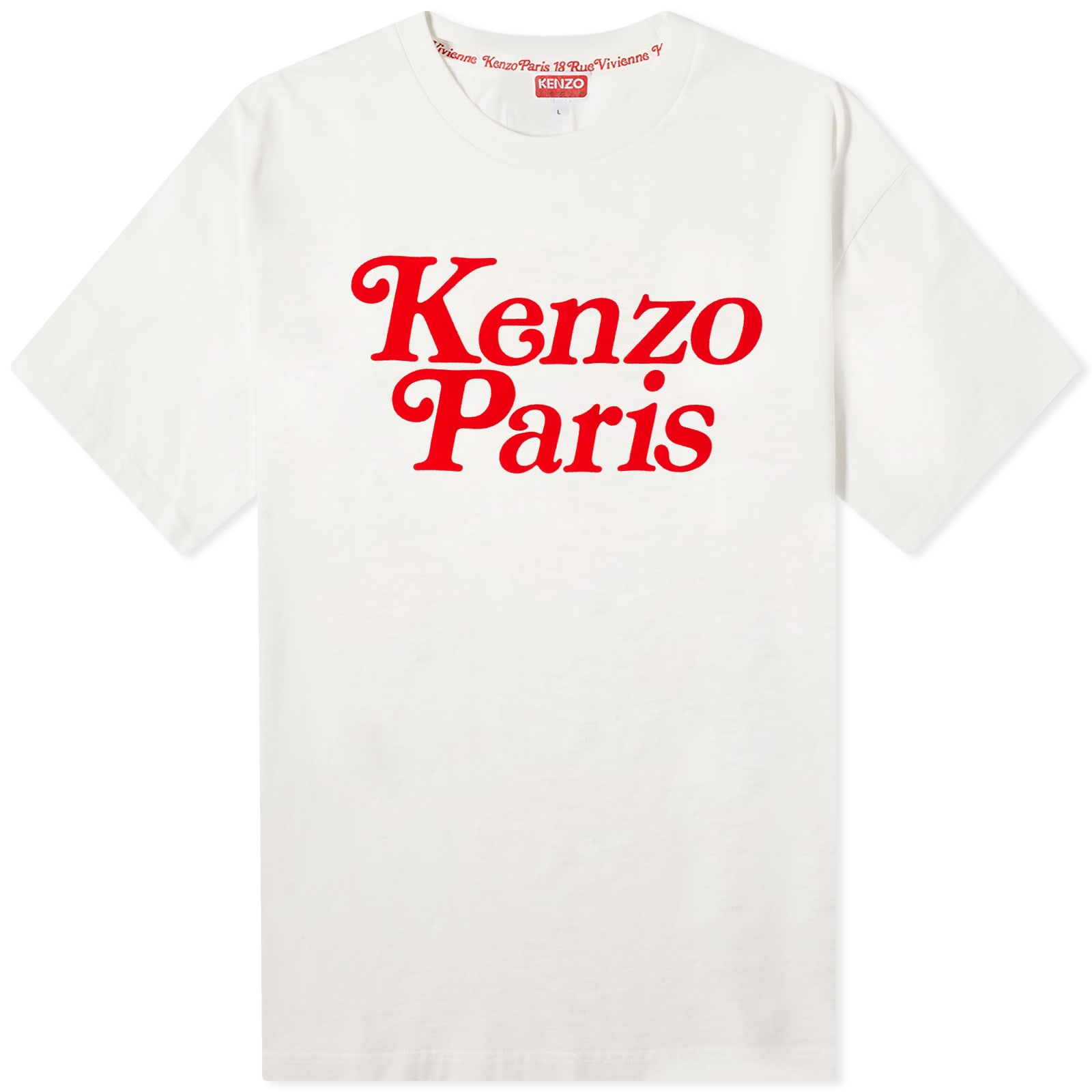 Футболка Kenzo X Verdy Oversized, белый футболка kenzo x verdy oversized черный
