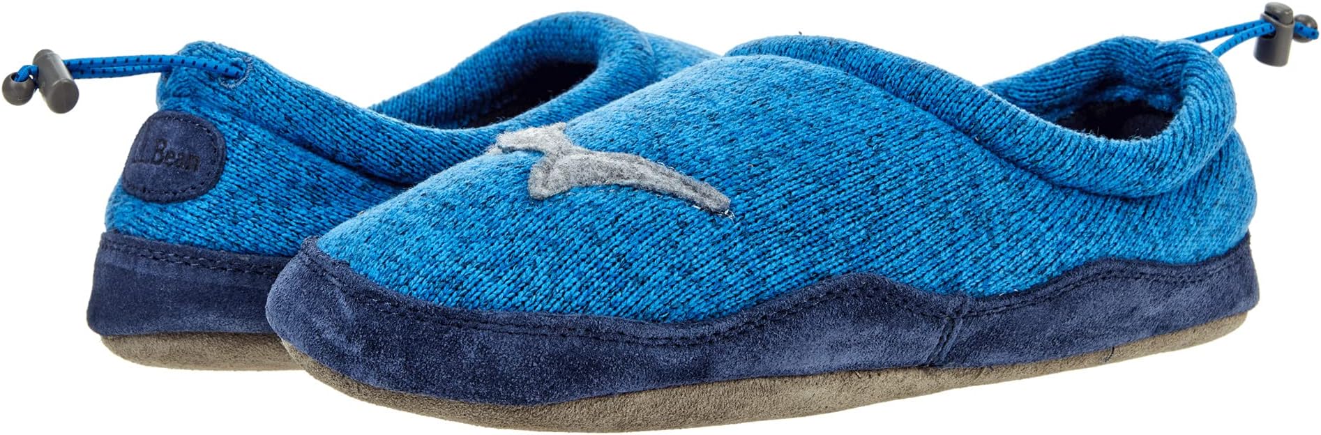 Тапочки Sweater Fleece Slipper Motif L.L.Bean, цвет Glacier Blue Shark домашняя обувь l l bean sweater fleece slipper motif цвет bright navy polar bear