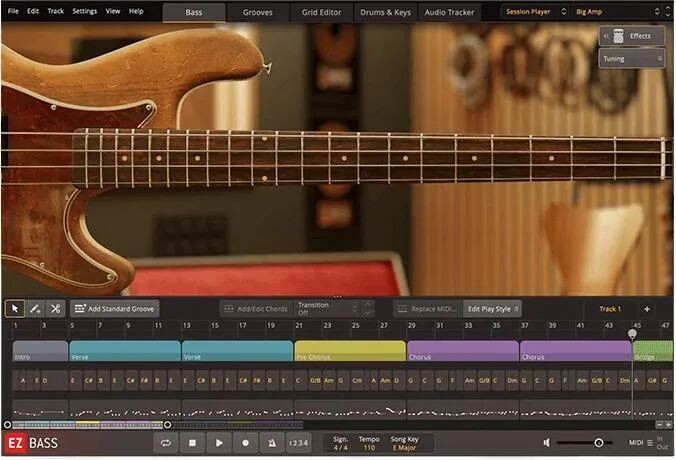 

Расширение Toontrack Session Player EBX EZbass