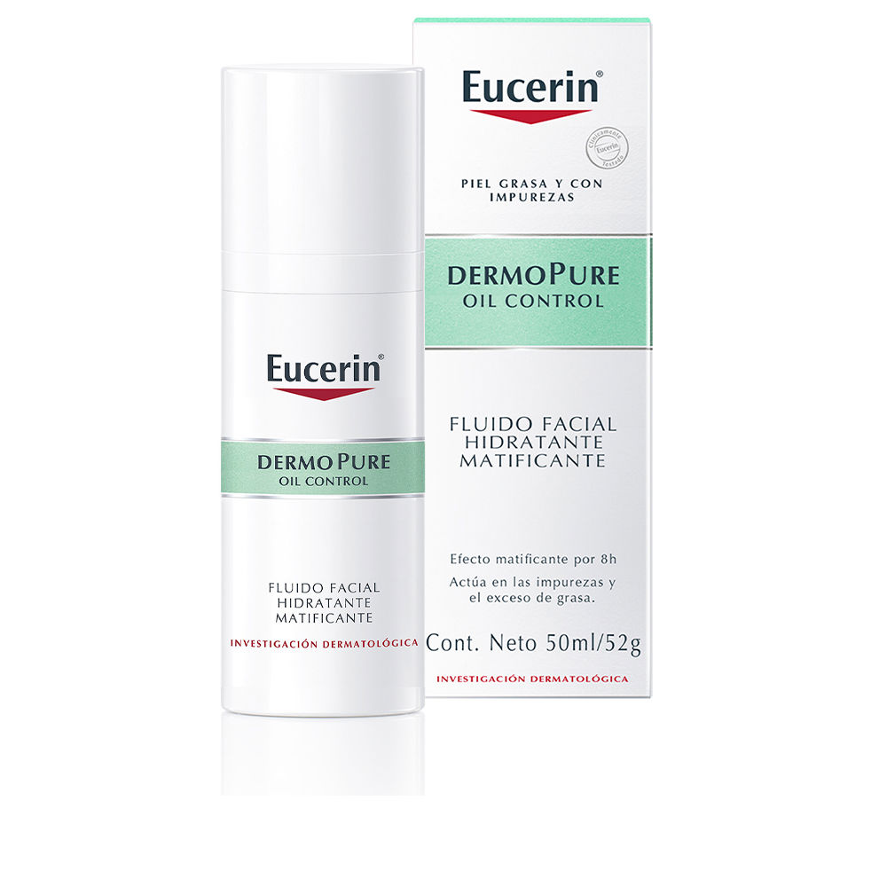 Крем для лечения кожи лица Dermopure oil control fluido facial hidratante matificante Eucerin, 50 мл авен флюид увлажняющий матирующий 50мл