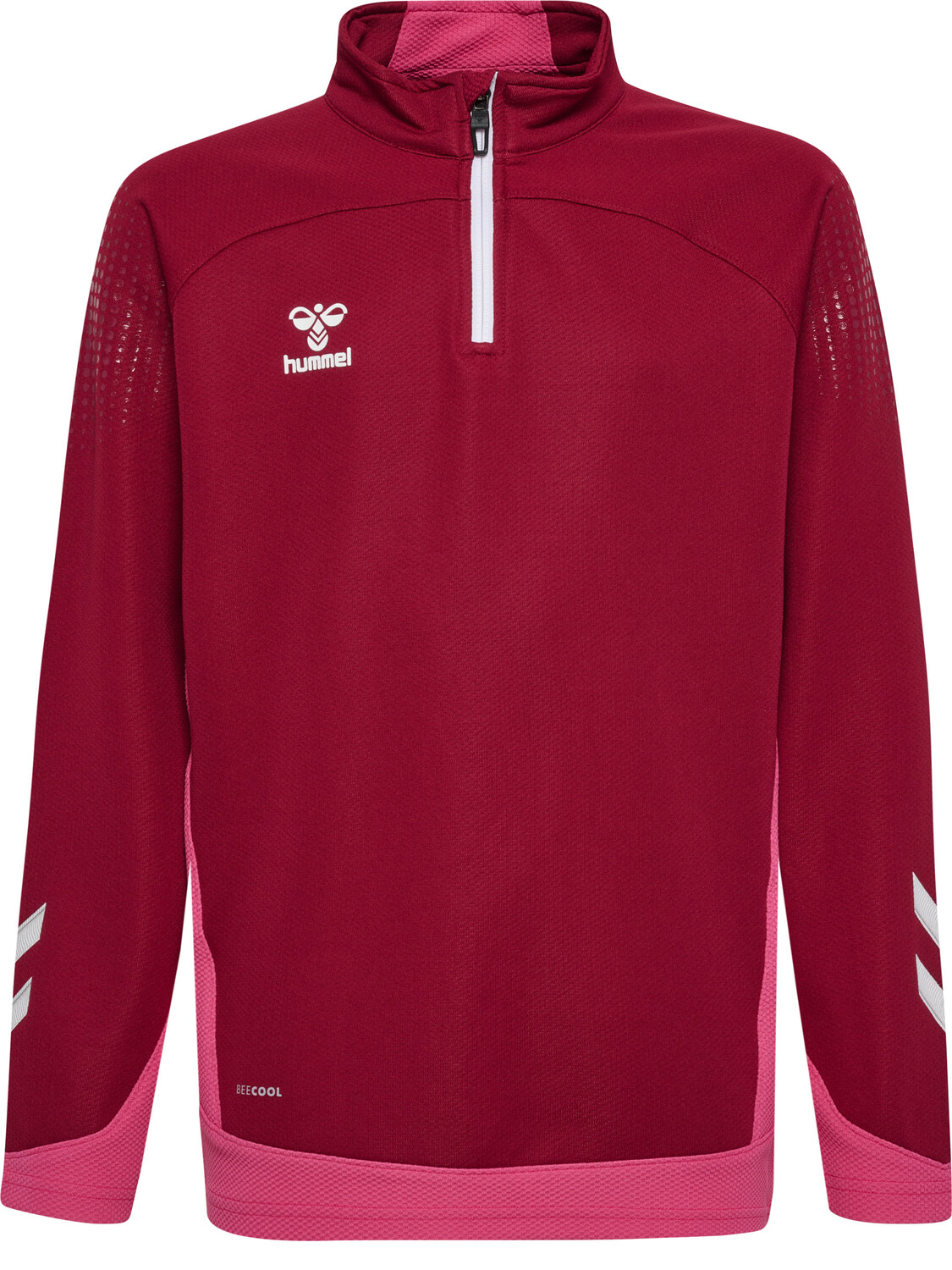 

Толстовка Hummel Mit Kurzem Reißverschluss Hmllead Half Zip Kids, цвет BIKING RED