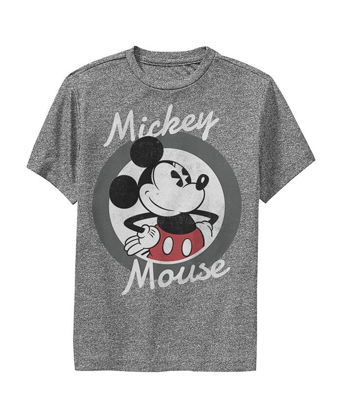 

Мальчик Микки & Классическая детская футболка с круглым вырезом Friends Mickey Mouse Disney, серый