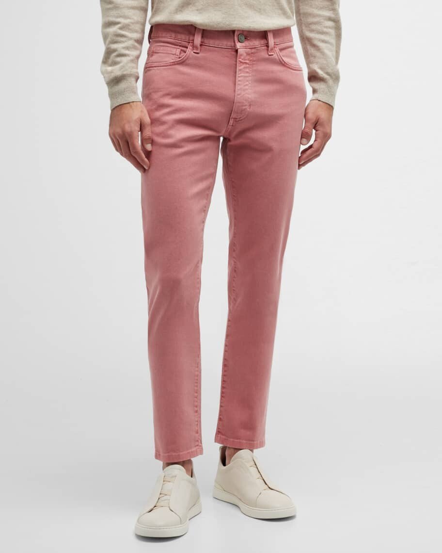 

Мужские прямые эластичные брюки с 5 карманами ZEGNA