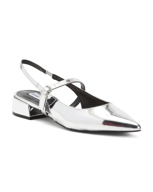 

Anyaa туфли на низком каблуке с открытой пяткой Steve Madden, цвет Silver