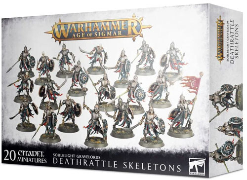 

Миниатюра Games Workshop Warhammer Age of Sigmar: Soulblight Gravelords - Deathrattle Skeletons