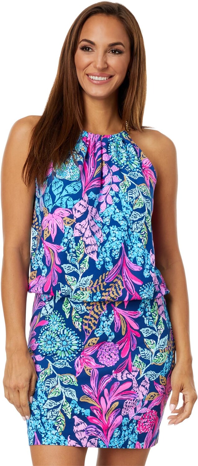 

Платье Sonique с бретелькой на бретельках Lilly Pulitzer, цвет Aegean Navy Calypso Coast