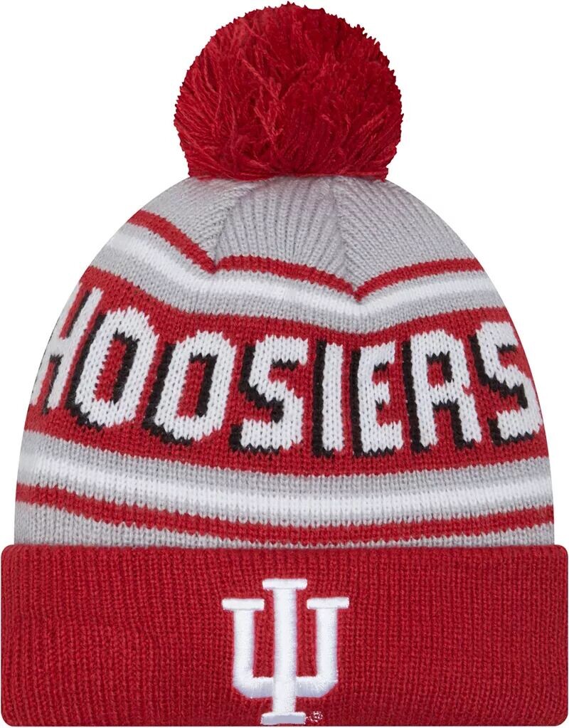 

Мужская шапка изделия New Era Crimson Pom Wordmark Beanie Beanie