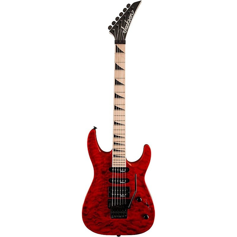 

Электрогитара Jackson JS34Q Dinky DKAM Electric Guitar Transparent Red