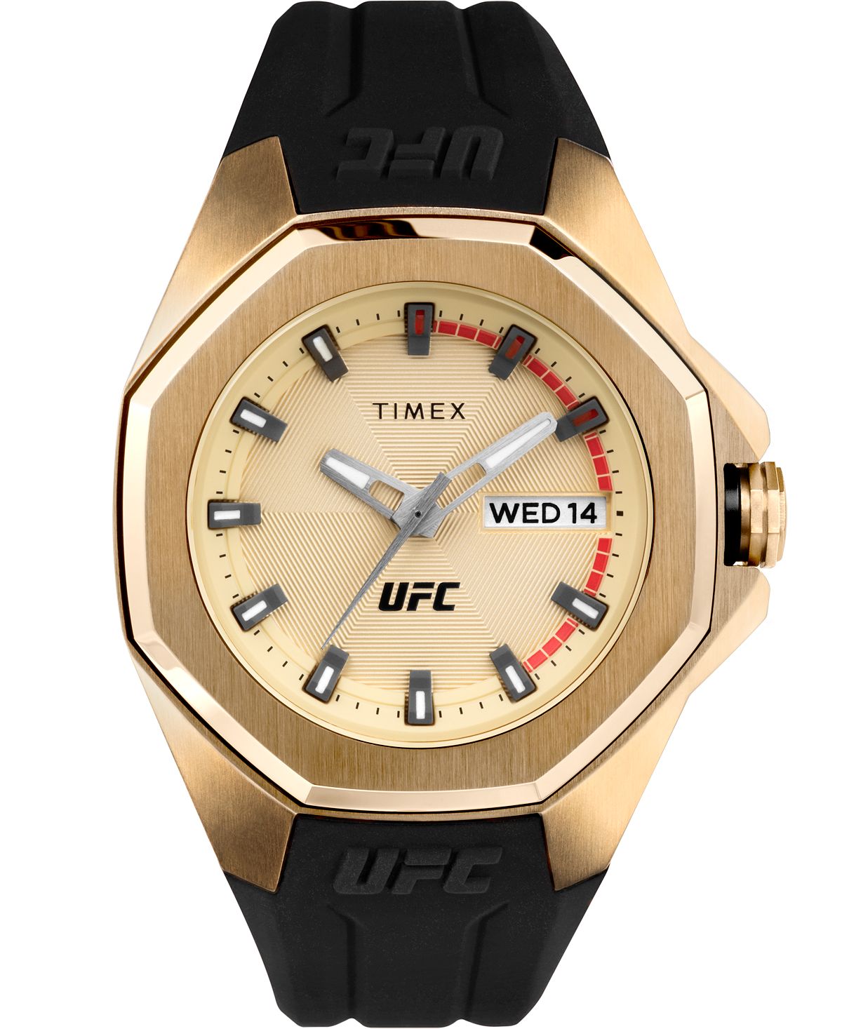 

Мужские часы UFC Quartz Pro, черные силиконовые, 44 мм Timex