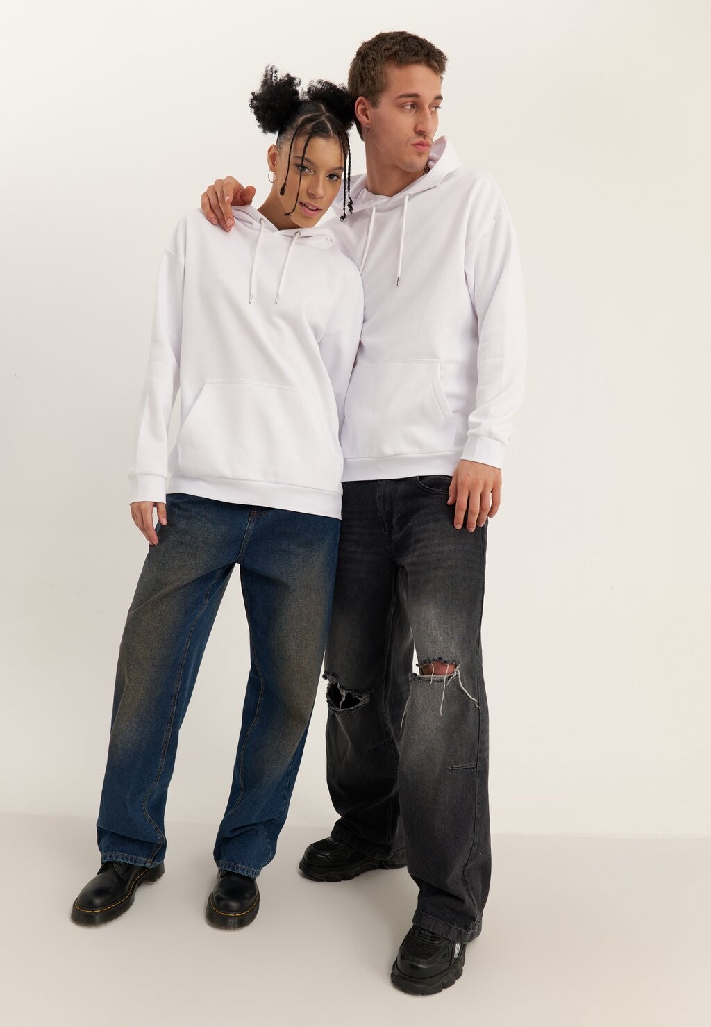 

Толстовка 2 Pack Unisex YOURTURN, цвет white/mottled light grey