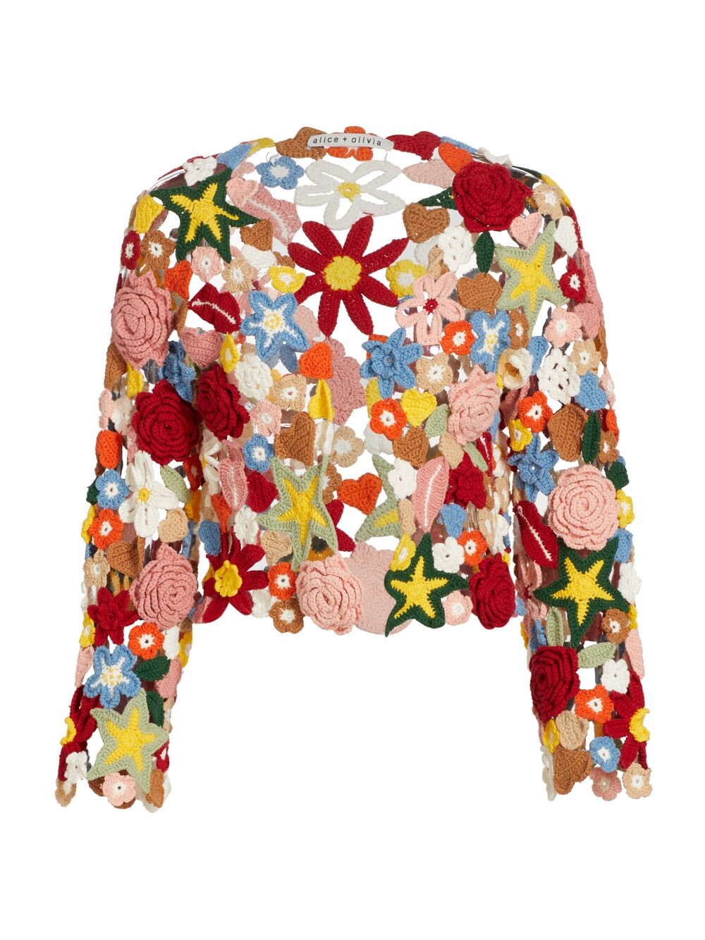 

Кардиган крючком Fawn Collage Alice + Olivia, разноцветный, Коричневый