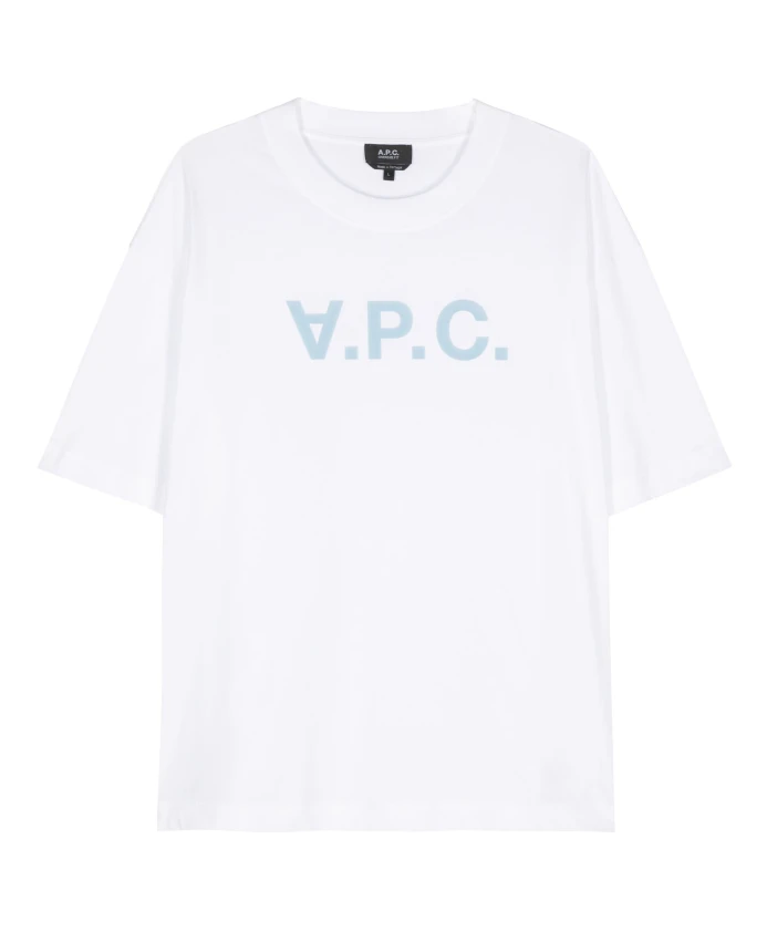 

Бархатная футболка и поло из впк A.P.C., белый