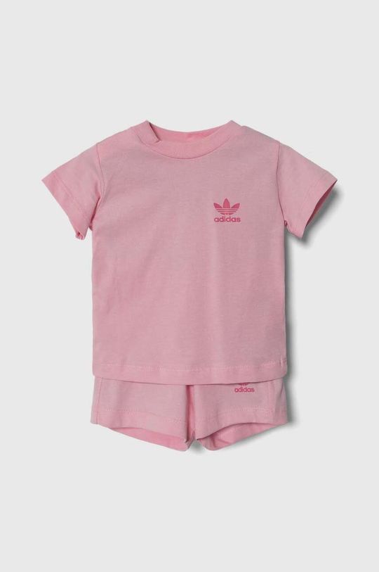 adidas Originals Хлопковый комплект для малышей, розовый