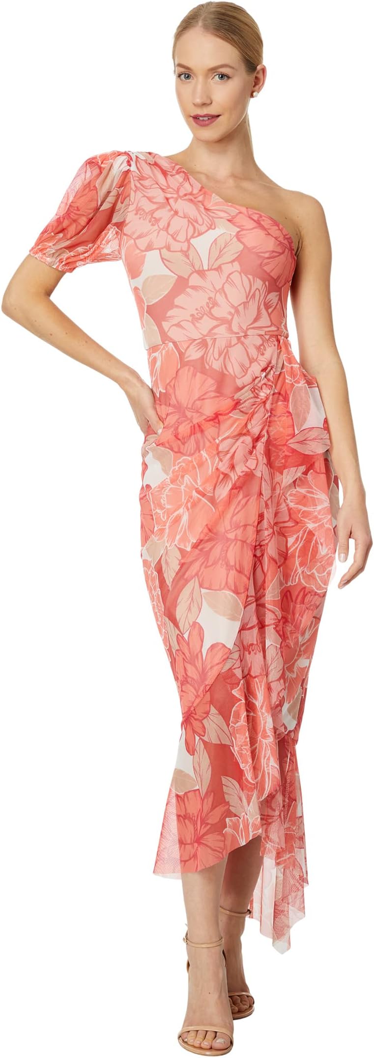 

Платье Long Evening Dresses BCBGMAXAZRIA, цвет Coral Combo