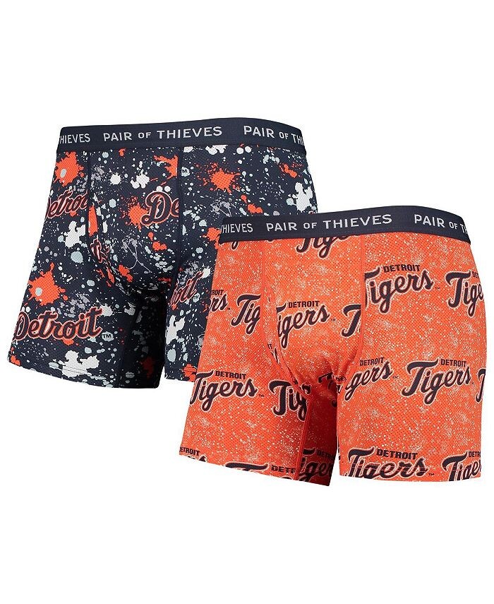 

Мужской комплект из 2 боксеров оранжевого и темно-синего цвета Detroit Tigers Super Fit Pair of Thieves, оранжевый
