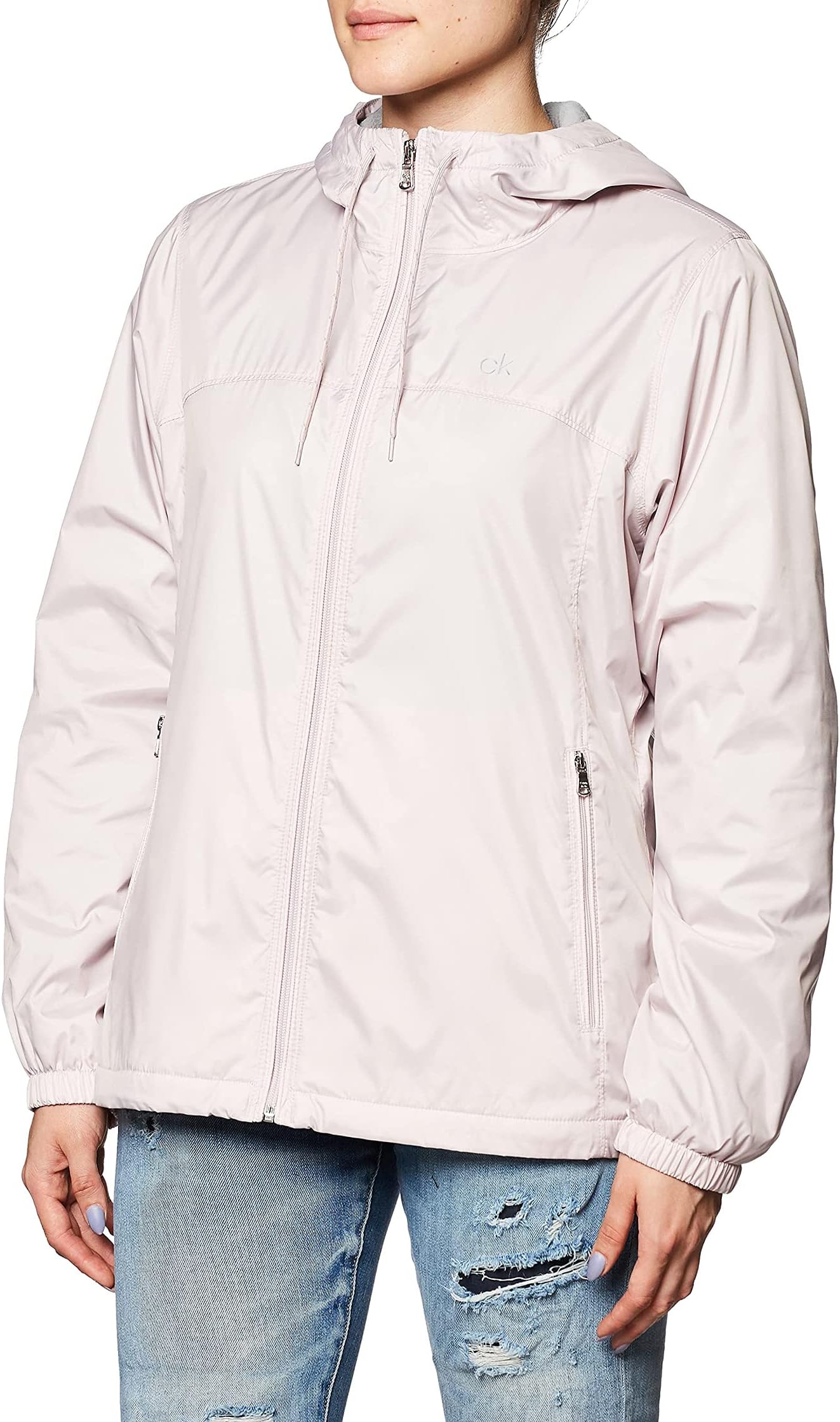 

Куртка Womens Zip Front Windbreaker Calvin Klein, цвет Soft Lilac